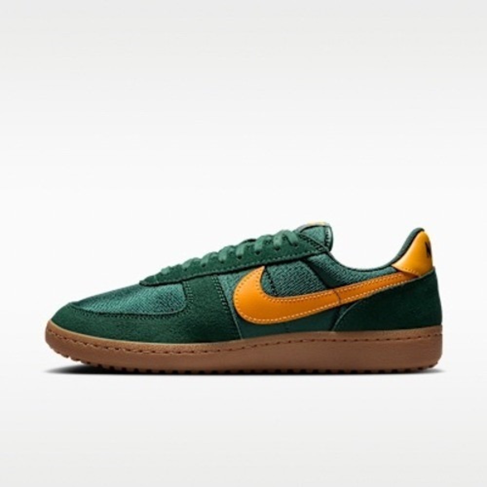 Nike Field General 82 10.5 Dark Myrtle University Gold Green Gum